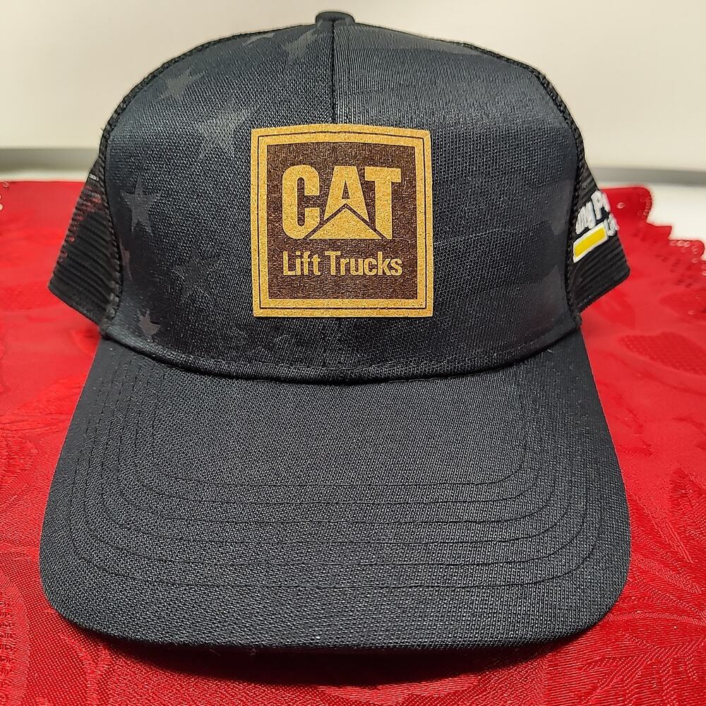 CAT Caterpillar Trucker Hat BLK CAMO Men's Adjustable Mesh Richardson 112PFP